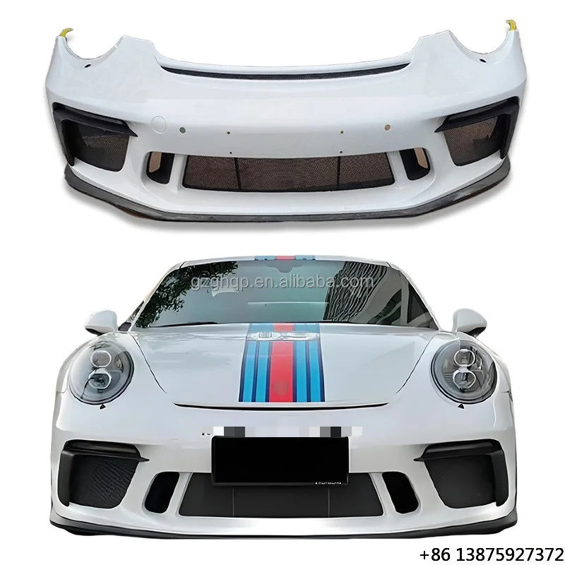Automotive Parts Molded PP Material Grille Surround Front Bumper Body Kit Suitable for 911 991.2GT3 Bumper
Automotive Parts Molded PP Material Grille Surround Front Bumper Body Kit Suitable for 911 991.2GT3 Bumper