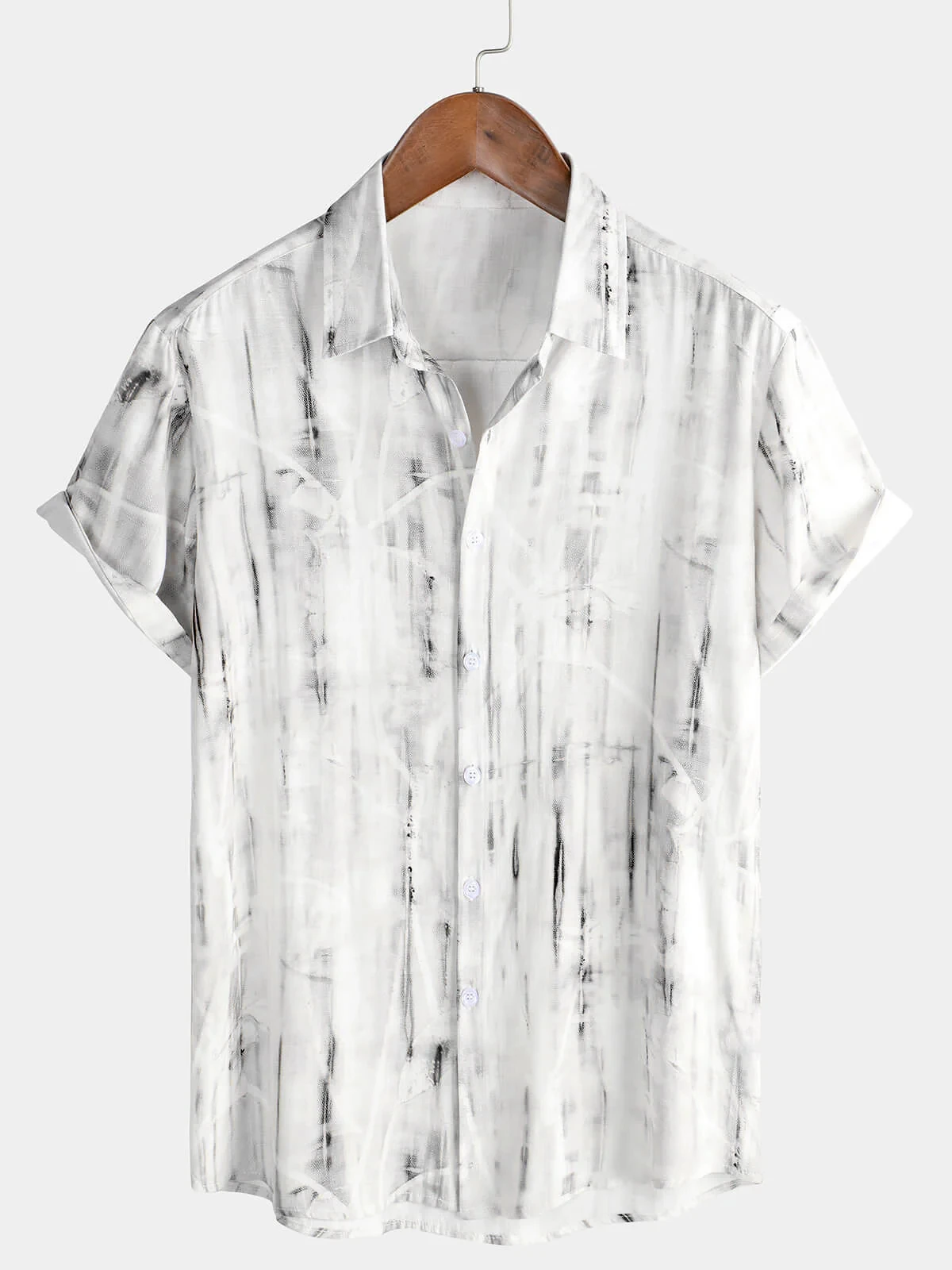 Men's Holiday Casual White Summer Short Sleeve Button Shirt Lapel Vacation Beach Shirt
Men's Holiday Casual White Summer Short Sleeve Button Shirt Lapel Vacation Beach Shirt