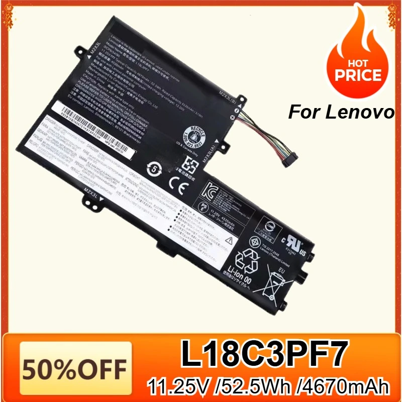 New L18C3PF7 Laptop Battery for Lenovo L18L3PF3 L18C3PF6 L18M3PF6 L18C3PF7 for Lenovo IdeaPad S340 S340-14API/14IIL/14IML 14IWL
New L18C3PF7 Laptop Battery for Lenovo L18L3PF3 L18C3PF6 L18M3PF6 L18C3PF7 for Lenovo IdeaPad S340 S340-14API/14IIL/14IML 14IWL