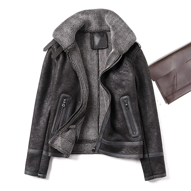 Winter Men Thicken Fur Integrated Jacket Handsome Vintage Korean Casual Warm Slim Coat Male Short Motorcycle Leather Jacket
Winter Men Thicken Fur Integrated Jacket Handsome Vintage Korean Casual Warm Slim Coat Male Short Motorcycle Leather Jacket
