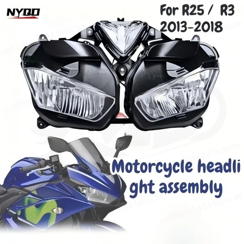 LED Angel Eye Headlight Assembly Projector DRL for YZF R25 R3 2014-2023 Front Headlamp Lamp Replacement
LED Angel Eye Headlight Assembly Projector DRL for YZF R25 R3 2014-2023 Front Headlamp Lamp Replacement