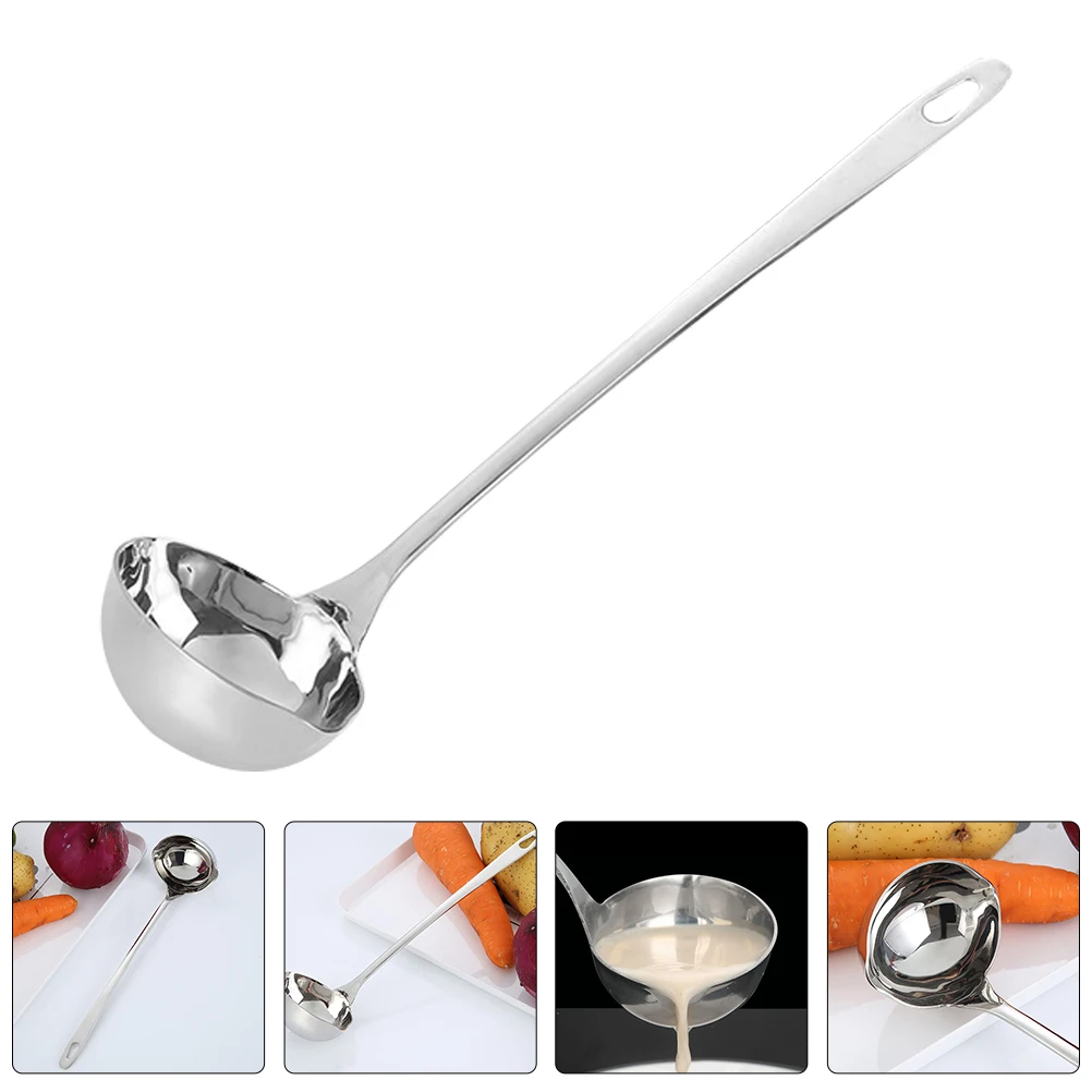 Stainless Steel Soup Fat Oil Separator Ladles Skimmer Spoon Soup Colander for Kitchen with Heat Insulation Anti-scalding
Stainless Steel Soup Fat Oil Separator Ladles Skimmer Spoon Soup Colander for Kitchen with Heat Insulation Anti-scalding 