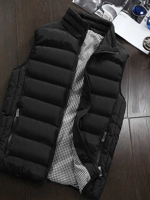 Men's Slim Fit Casual Thiened Vest Zipper Leisure Enhanced M Chest Armored Protective Vest Autumn Faion round Ne
Men's Slim Fit Casual Thiened Vest Zipper Leisure Enhanced M Chest Armored Protective Vest Autumn Faion round Ne