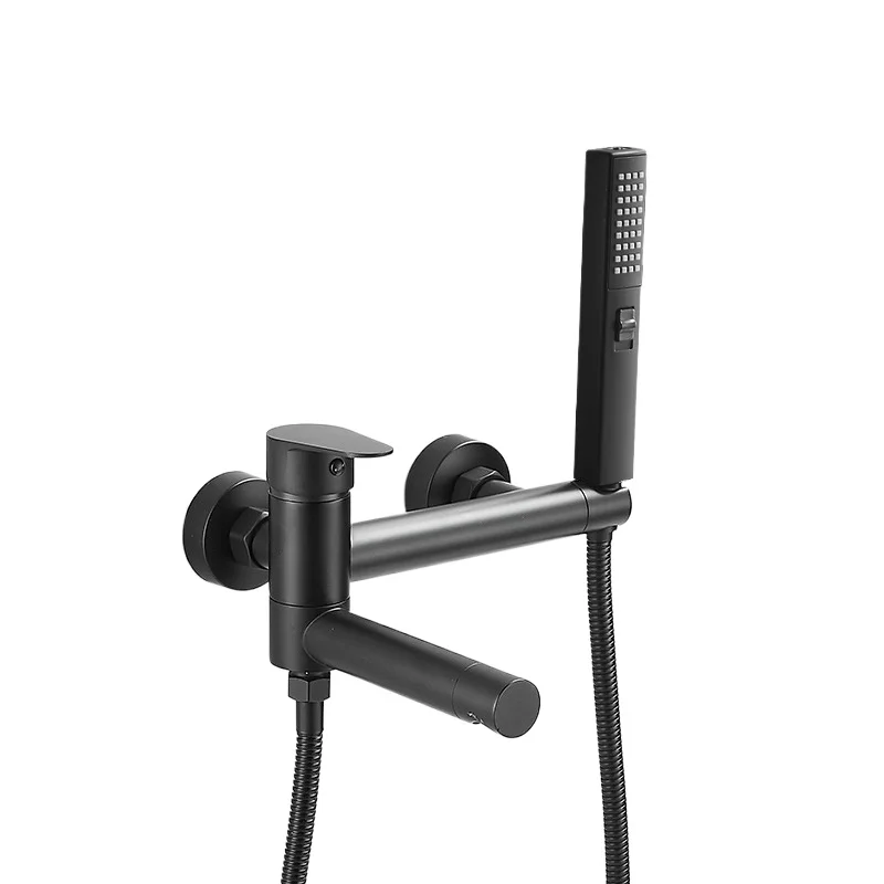 Bathtub Faucets Modern Black Bath Shower Set Unique Design of Rotating nozzle Mixer Tap Wall Mounted For Bathroom
Bathtub Faucets Modern Black Bath Shower Set Unique Design of Rotating nozzle Mixer Tap Wall Mounted For Bathroom