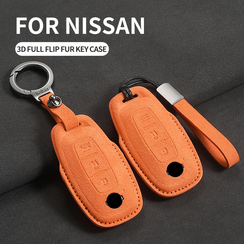 Suede Leather Car Key Case Cover Shell For NISSAN Teana Qashqai X-Trail Kicks Tiida Anti-Scratch Keychain Protector Accessories
Suede Leather Car Key Case Cover Shell For NISSAN Teana Qashqai X-Trail Kicks Tiida Anti-Scratch Keychain Protector Accessories