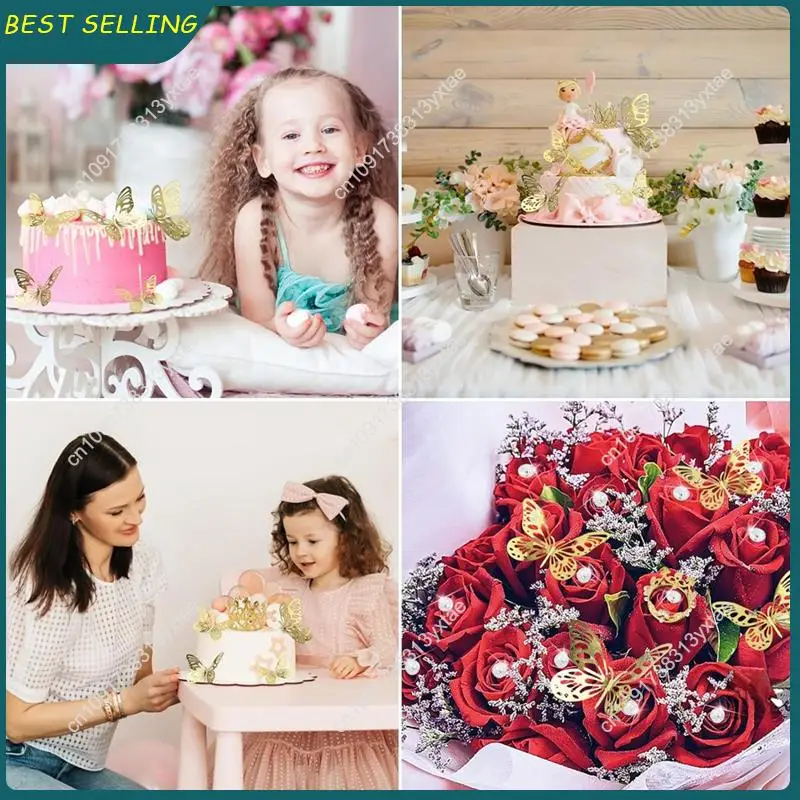 N09R-148 PCS Bridal Flower Bouquet Accessories - 36 Gold Butterfly 12 Crowns Bouquet Corsages 100 Diamond Pins
N09R-148 PCS Bridal Flower Bouquet Accessories - 36 Gold Butterfly 12 Crowns Bouquet Corsages 100 Diamond Pins
