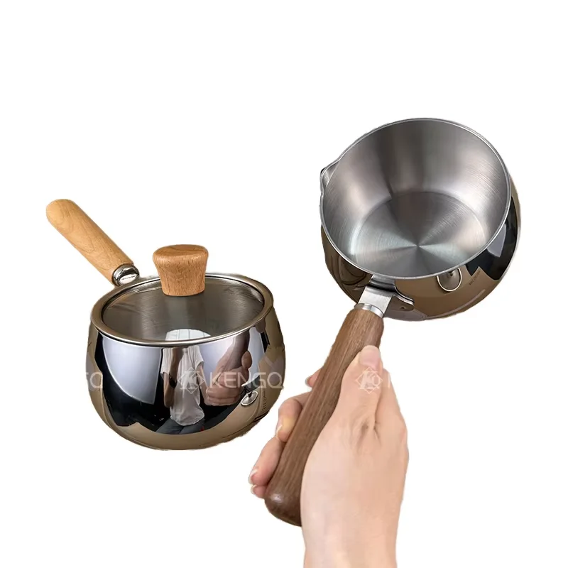 12cm stainless steel walnut wood high-end appearance large milk pot mini hot oil hot milk melting butter chocolate pot
12cm stainless steel walnut wood high-end appearance large milk pot mini hot oil hot milk melting butter chocolate pot