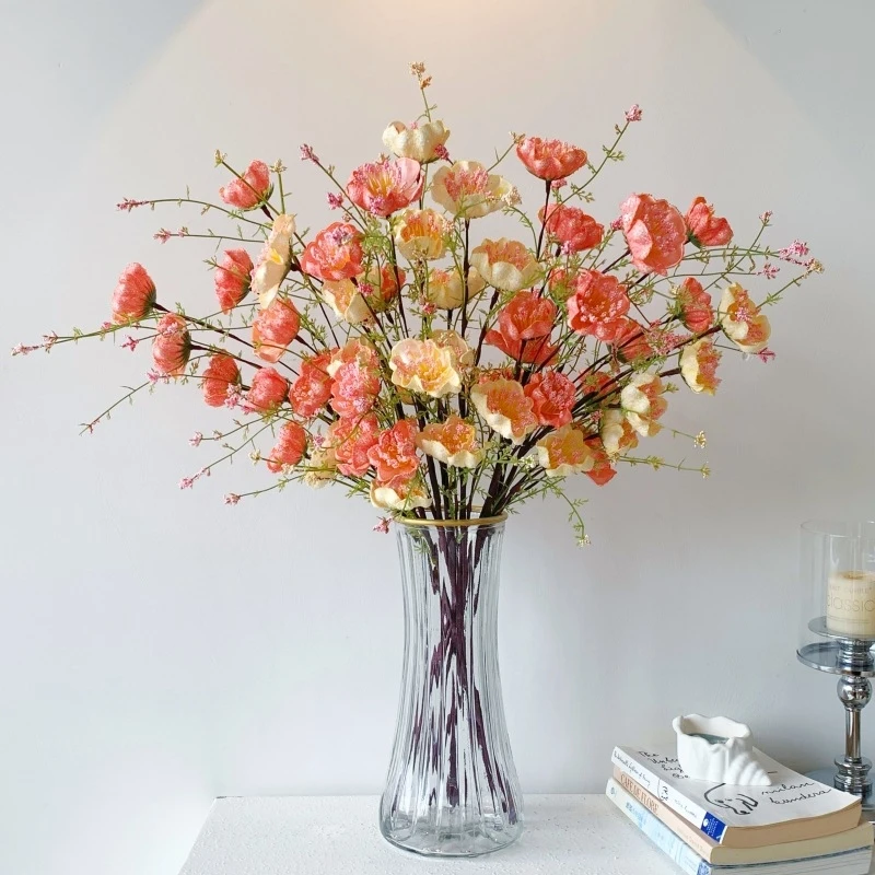 High-End Artificial Rhododendron Bouquet, Elegant Faux Flower Ornament for Living Room and Dining Table Decor
High-End Artificial Rhododendron Bouquet, Elegant Faux Flower Ornament for Living Room and Dining Table Decor