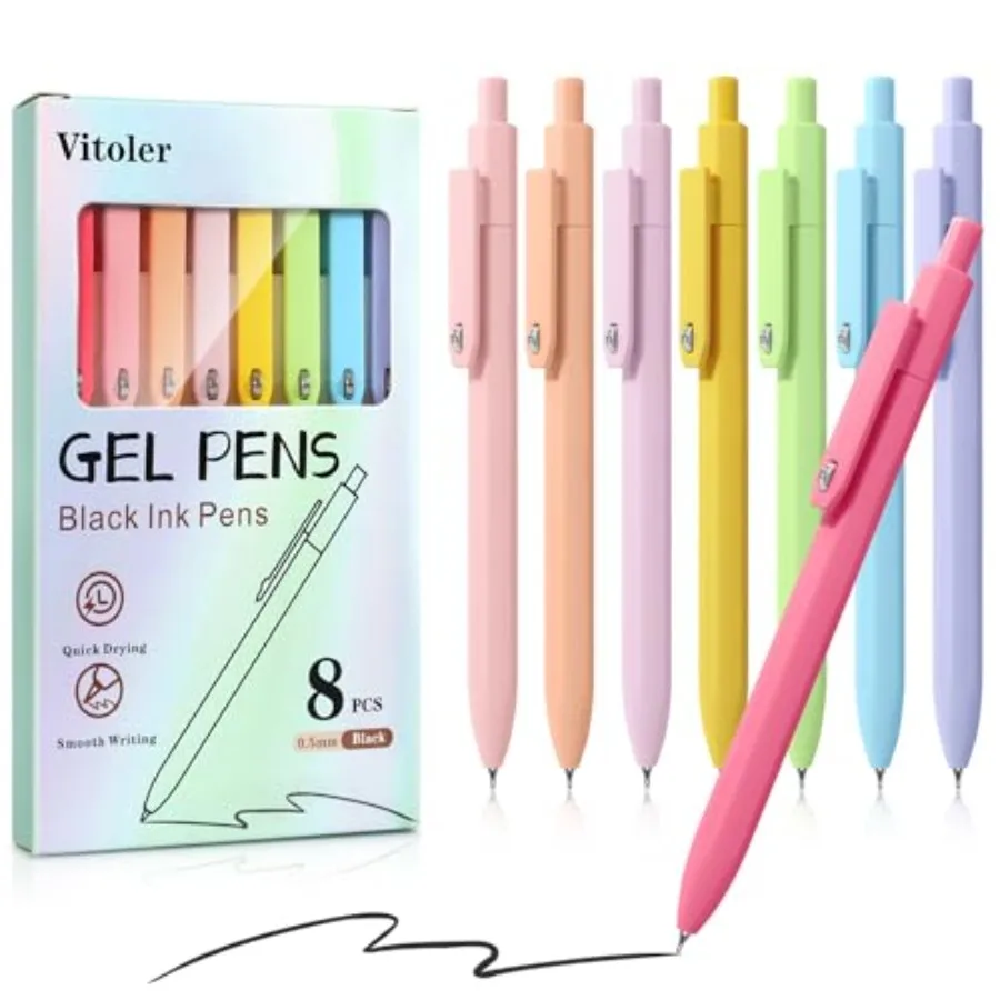 Gel Pens, 0.5mm Quick Dry Ink Fine Point Smooth Writing Pens for Office School Supplies Stocking Stuffers for Women Girls Nurse
Gel Pens, 0.5mm Quick Dry Ink Fine Point Smooth Writing Pens for Office School Supplies Stocking Stuffers for Women Girls Nurse