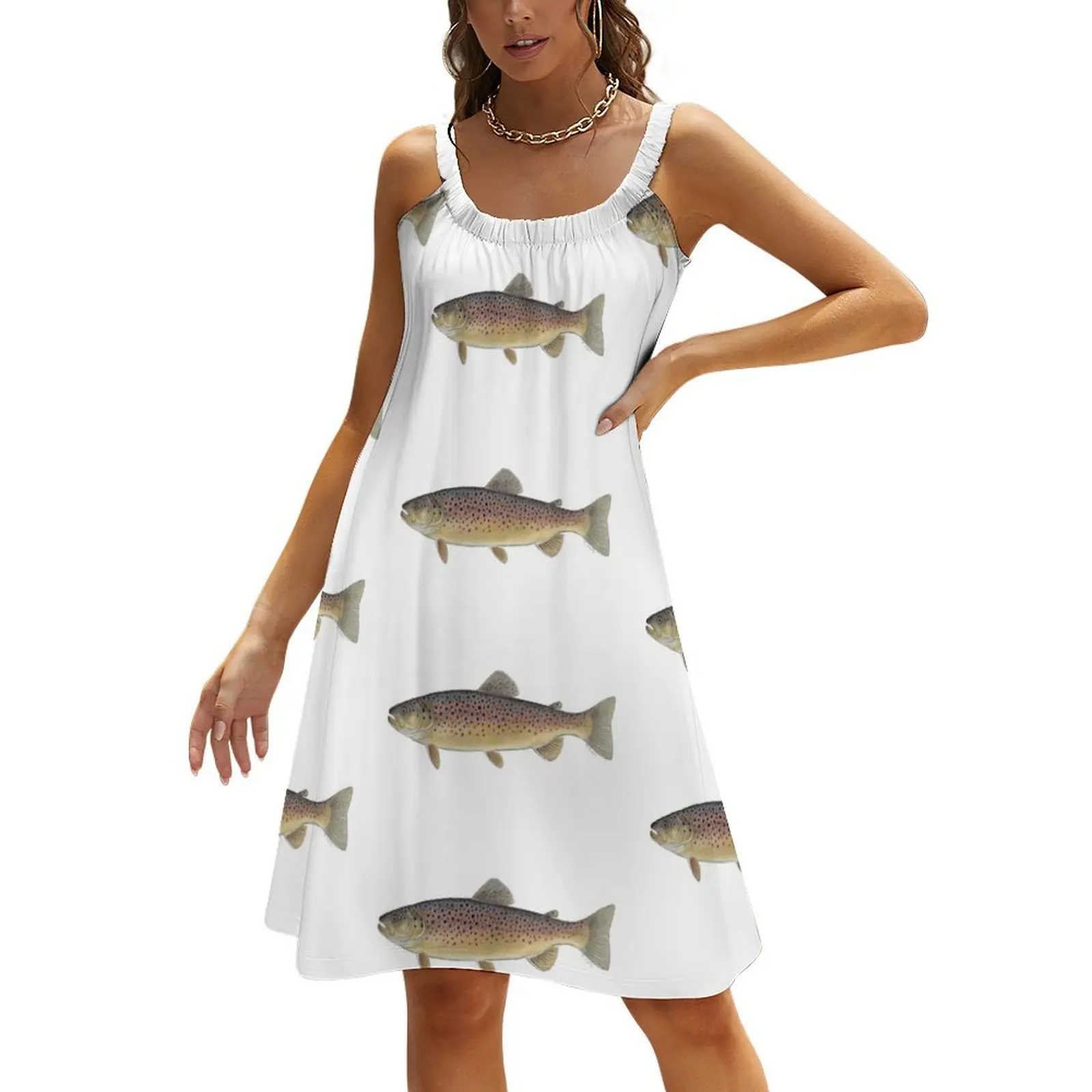 Brown Trout (Salmo trutta) Beach Sling Skirt clothes dresses for woman bandage dress
Brown Trout (Salmo trutta) Beach Sling Skirt clothes dresses for woman bandage dress