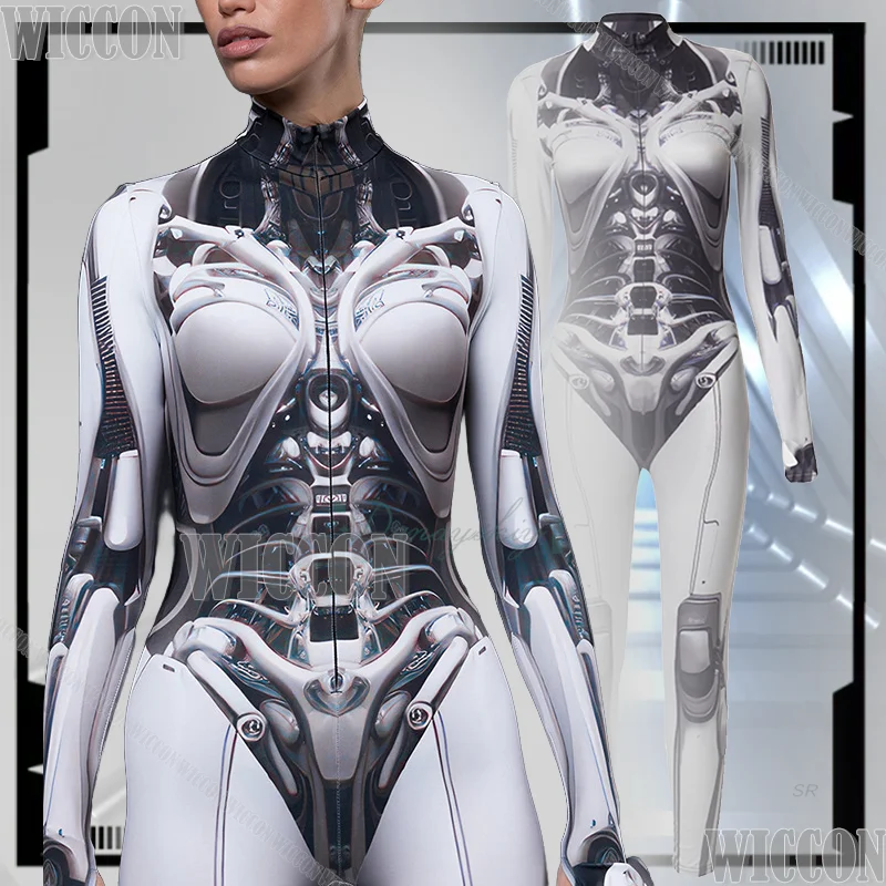 Cyberpunk Robot Cosplay Clothes Women Bodysuit Mechanical Core Visual 3D Clothes Girls Halloween Party Comic Con Suit Roleplay
Cyberpunk Robot Cosplay Clothes Women Bodysuit Mechanical Core Visual 3D Clothes Girls Halloween Party Comic Con Suit Roleplay