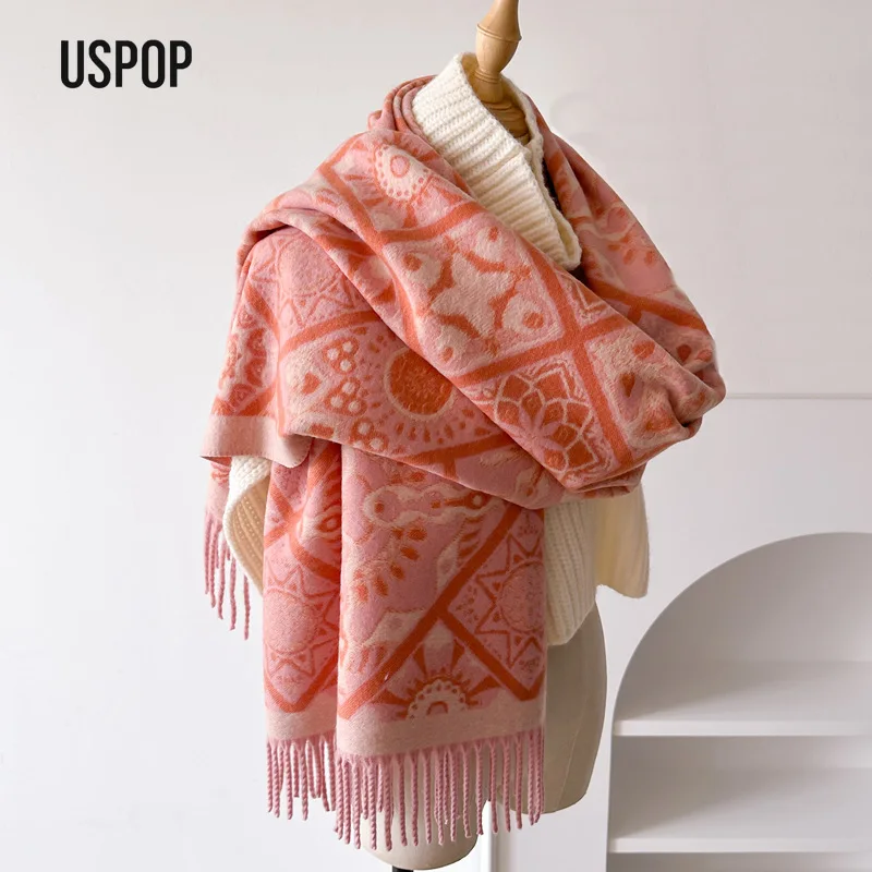 USPOP Bohemian Ethnic Style Jacquard Shawl Scarf for Women Thick Warm Winter Wrap Long Cozy Poncho
USPOP Bohemian Ethnic Style Jacquard Shawl Scarf for Women Thick Warm Winter Wrap Long Cozy Poncho