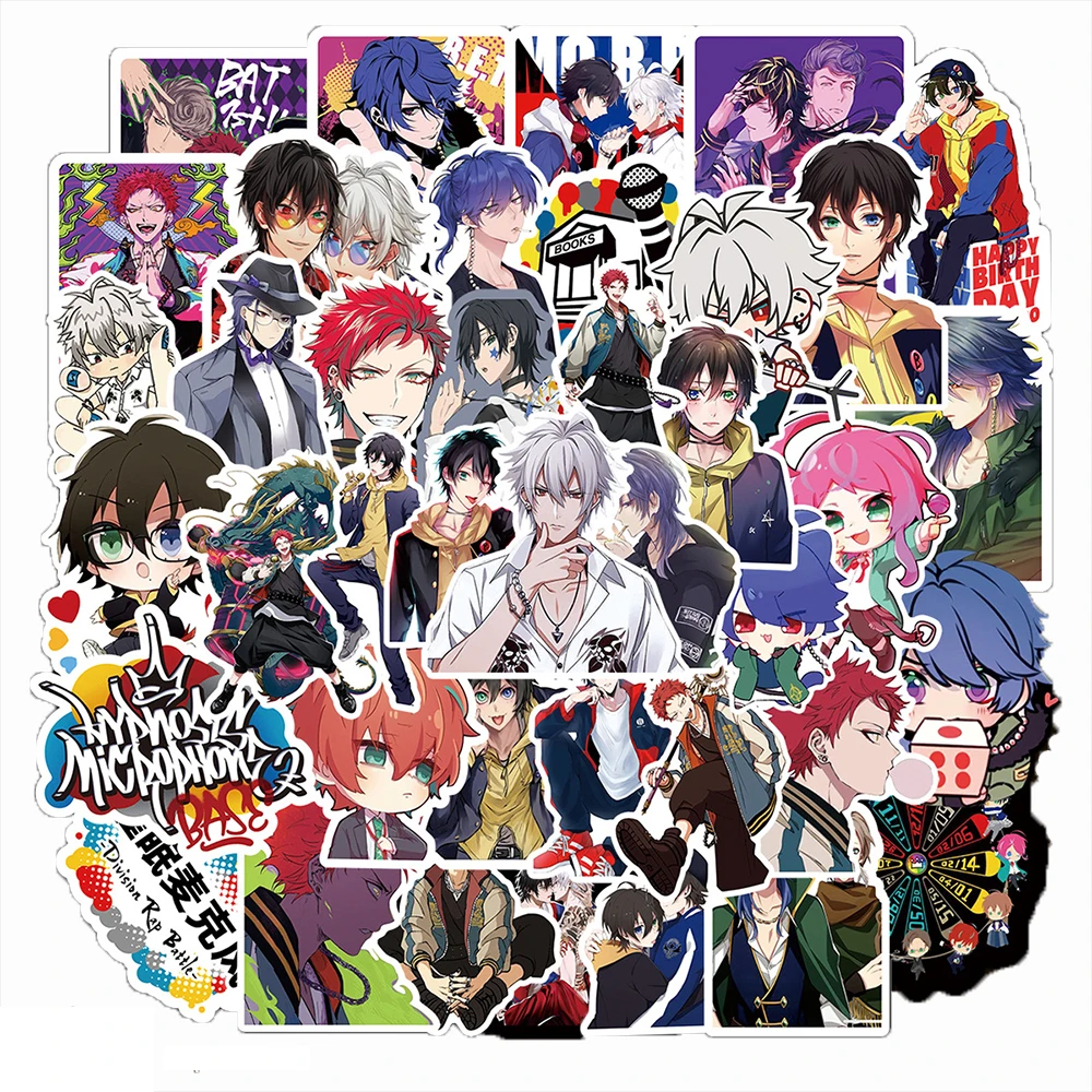 10/30/50pcs Cool Anime Hypnosis Microphone Stickers Yamada ichiro Cartoon Sticker for Luggage Guitar Laptop Classic Toys Decals
10/30/50pcs Cool Anime Hypnosis Microphone Stickers Yamada ichiro Cartoon Sticker for Luggage Guitar Laptop Classic Toys Decals
