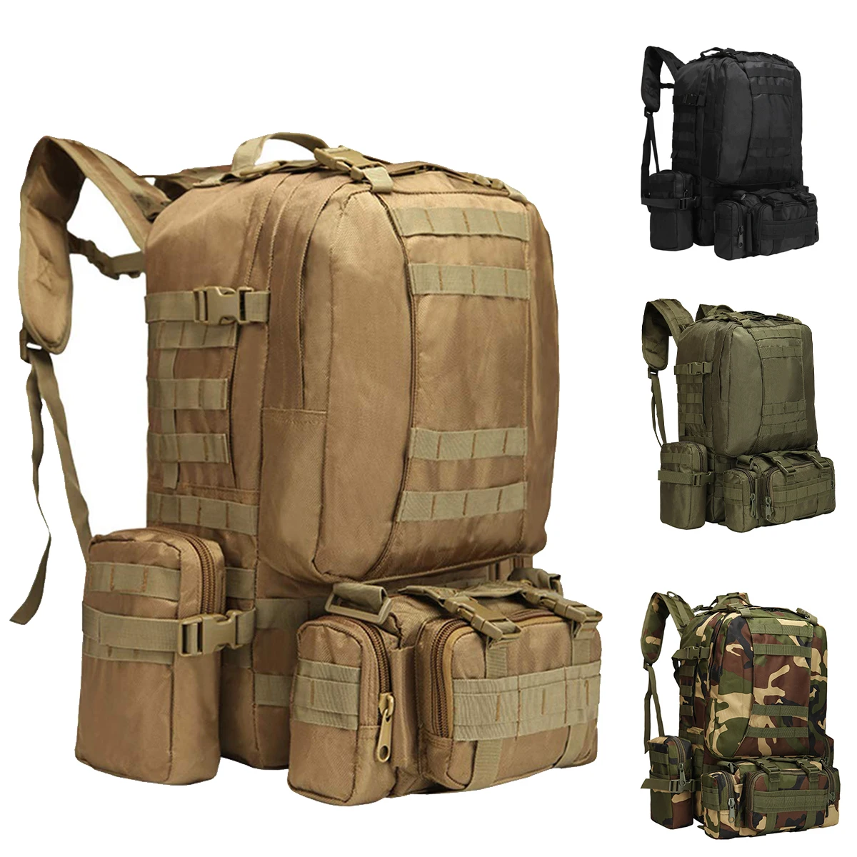 Tactical Backpack for Men's 45L Large Capacity Outdoor Hiking Sports Duffel Bag Oxford Cloth Molle Functional Hunting Travel Bag
Tactical Backpack for Men's 45L Large Capacity Outdoor Hiking Sports Duffel Bag Oxford Cloth Molle Functional Hunting Travel Bag