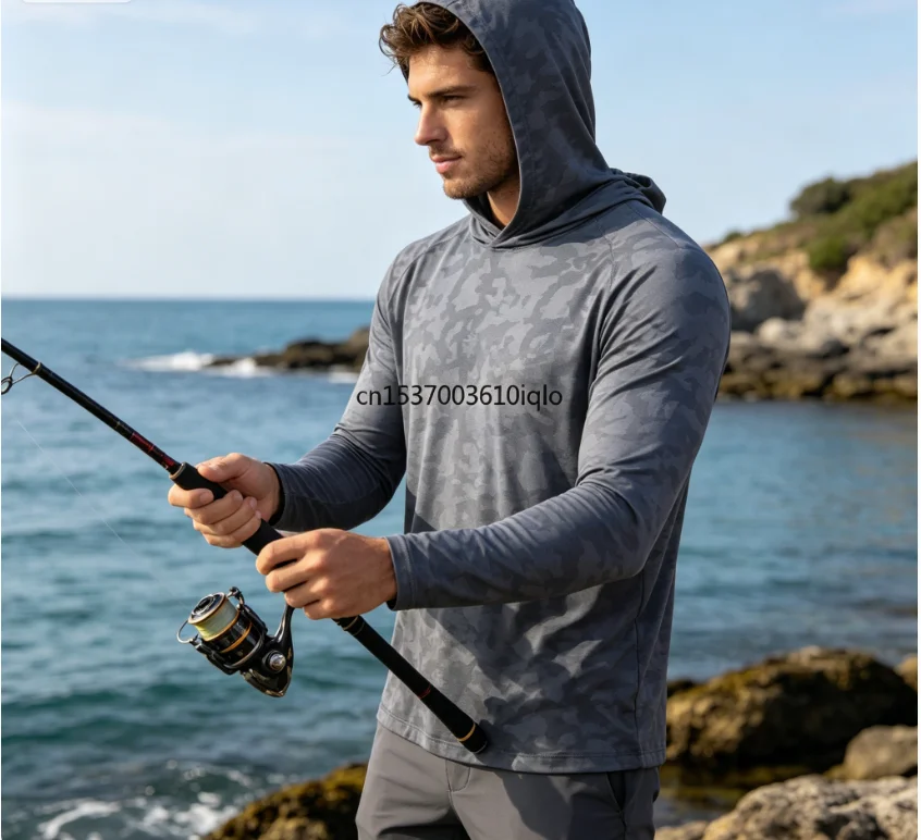 Fishing Shirts Fish Clothing Long Sleeve T-shirt Upf 50 Hood Sun Protection Uv Breathable Angling Jacket Men Fishing Wear
Fishing Shirts Fish Clothing Long Sleeve T-shirt Upf 50 Hood Sun Protection Uv Breathable Angling Jacket Men Fishing Wear