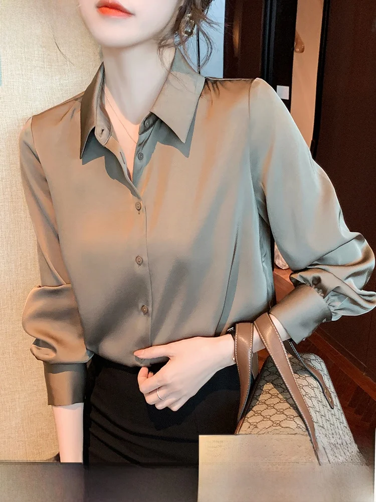 Elegant Long Sleeve Chiffon Shirt Professional Women's Fashion Spring Autumn New Style Korean Version Straight Cut Collar
Elegant Long Sleeve Chiffon Shirt Professional Women's Fashion Spring Autumn New Style Korean Version Straight Cut Collar