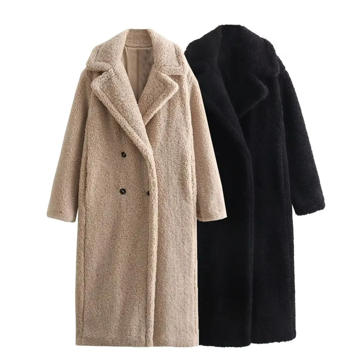 Winter Jackets Women Autumn 2025 Turn Down Collar Single Breasted Fur Coats Elegant Long Sleeve Wool Warm Long Pockets Coats
Winter Jackets Women Autumn 2025 Turn Down Collar Single Breasted Fur Coats Elegant Long Sleeve Wool Warm Long Pockets Coats