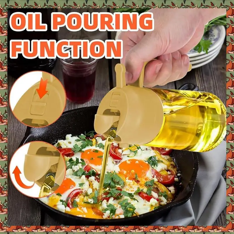 ABLQ Oil Dispenser For Kitchen Spray, Oil Dispenser Bottle Spray And Pour, 2 In 1 Olive Oil Dispenser 4 Pcs
ABLQ Oil Dispenser For Kitchen Spray, Oil Dispenser Bottle Spray And Pour, 2 In 1 Olive Oil Dispenser 4 Pcs