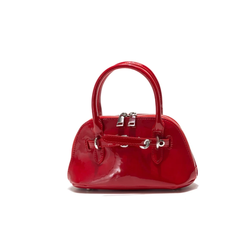 Chic Women's Simple Patent Leather Top-Handle Bag for Women2025 Double Zipper Design Small Handbag Single Shoulder Crossbody Bag
Chic Women's Simple Patent Leather Top-Handle Bag for Women2025 Double Zipper Design Small Handbag Single Shoulder Crossbody Bag