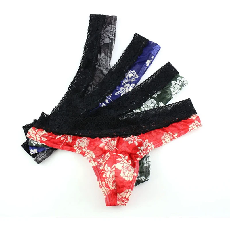 4PCS Sexy Men Mesh Thongs Underwear Printed Summer G-String Lace Low Rise Breathable Transparent Underpants Sissy Panties
4PCS Sexy Men Mesh Thongs Underwear Printed Summer G-String Lace Low Rise Breathable Transparent Underpants Sissy Panties
