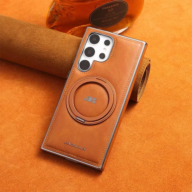 360° Degree Rotating Holder Strong Magnetic Stand case For Samsung S22 S23 S24 Ultra Plus Magnetic high-end Leather Phone Case
360° Degree Rotating Holder Strong Magnetic Stand case For Samsung S22 S23 S24 Ultra Plus Magnetic high-end Leather Phone Case