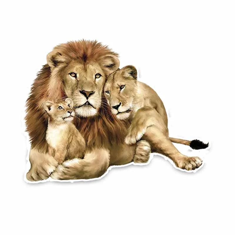 Y409# Personality PVC Car Sticker Male Lion Snuggled Up with Two Little Lions, One Big and One Small Decal Graphical
Y409# Personality PVC Car Sticker Male Lion Snuggled Up with Two Little Lions, One Big and One Small Decal Graphical