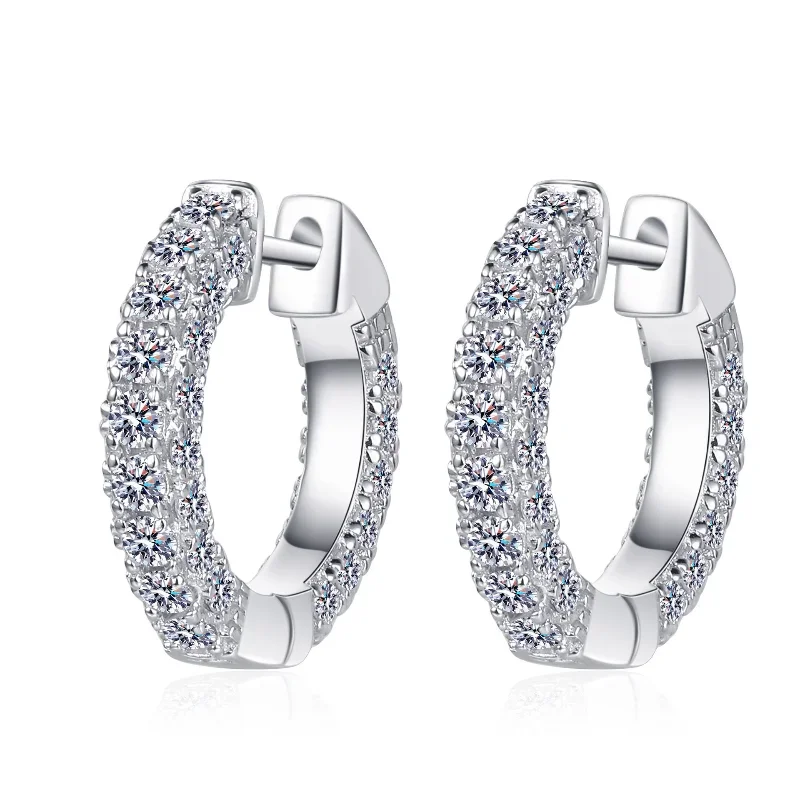 S925 Sterling Silver Drop Earrings Women 2mm Moissanite Earrings Engagement Wedding Jewelry
S925 Sterling Silver Drop Earrings Women 2mm Moissanite Earrings Engagement Wedding Jewelry