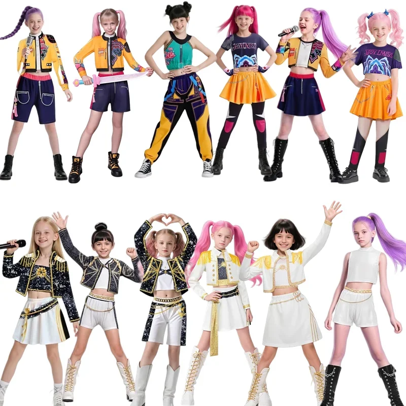 Аниме фильм дети Kpop охотник на демонов косплей Rumi Zoey Mira косплей костюм одежда KPop Rumi Zoey косплей костюм 3D принт костюм
Аниме фильм дети Kpop охотник на демонов косплей Rumi Zoey Mira косплей костюм одежда KPop Rumi Zoey косплей костюм 3D принт костюм