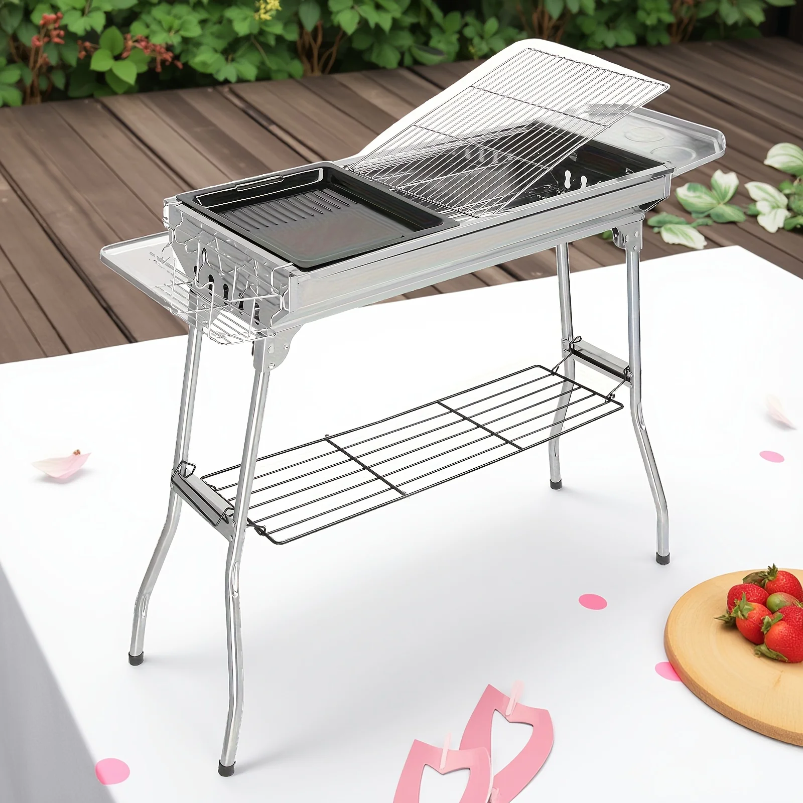 Летний коммерческий гриль из нержавеющей стали - 39.37X12.2X27.95 дюймов, двухслойный, устойчивый к коррозии и легко переносимый
Летний коммерческий гриль из нержавеющей стали - 39.37X12.2X27.95 дюймов, двухслойный, устойчивый к коррозии и легко переносимый