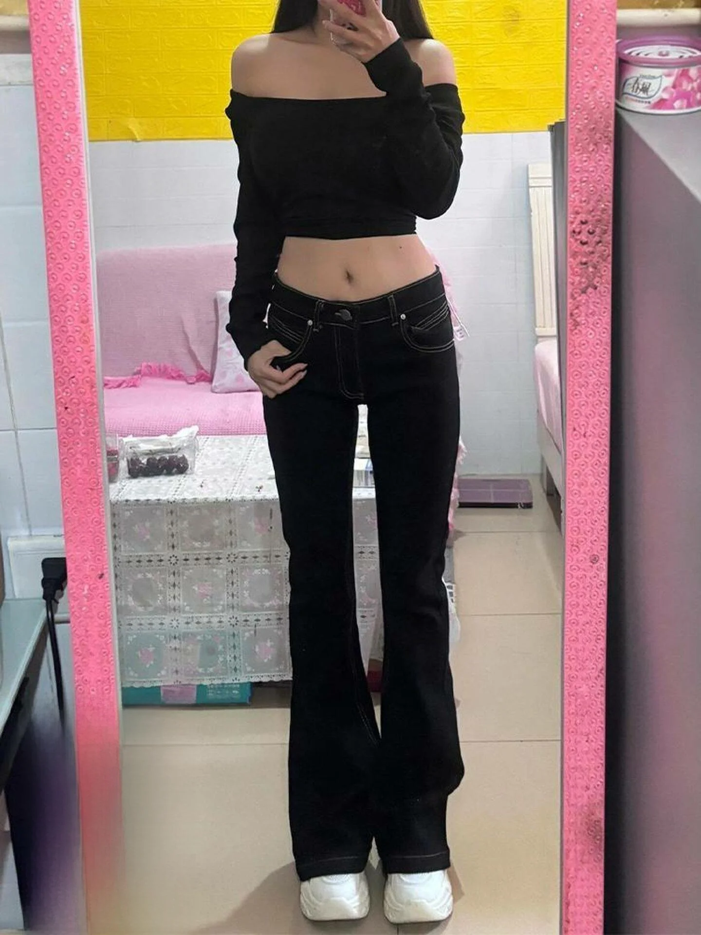 Slim Fit American Style Black Jeans Women's Thin Summer New plus Size Commute Micro Flared Straight Leg Pants High Waist
Slim Fit American Style Black Jeans Women's Thin Summer New plus Size Commute Micro Flared Straight Leg Pants High Waist