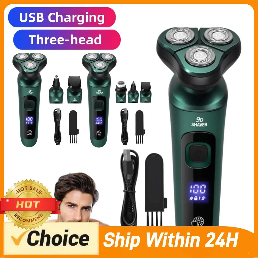 Smart Electric Shaver with LCD Display – 3D Floating Triple Head Razor, USB Rechargeable & Waterproof for Shaving Beard Trimmin
Smart Electric Shaver with LCD Display – 3D Floating Triple Head Razor, USB Rechargeable & Waterproof for Shaving Beard Trimmin