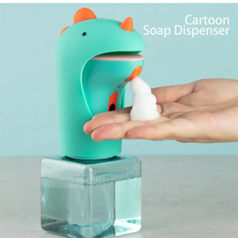 250ml Touchless Cartoon Automatic Soap Dispenser Cute Green Dinosaur Foam Hand Soap Dispenser for Bathroom Kitchen Restroom
250ml Touchless Cartoon Automatic Soap Dispenser Cute Green Dinosaur Foam Hand Soap Dispenser for Bathroom Kitchen Restroom