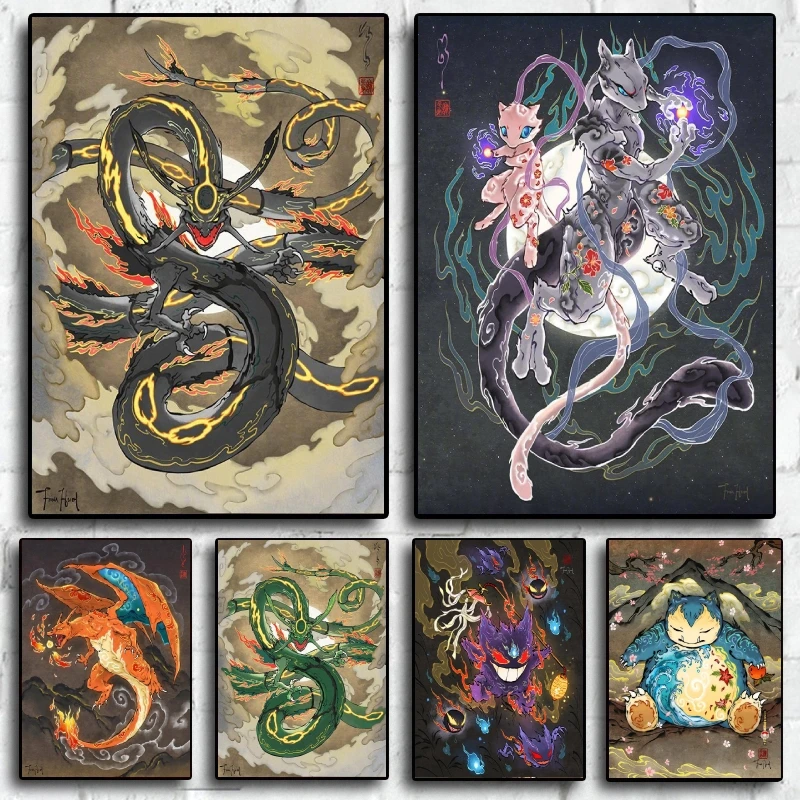 Canvas Prints Pokemon Poster Mewtwo Home Picture Wall Art Spray Printing Classic Decor Gifts Kid Action Figures Modular Painting
Canvas Prints Pokemon Poster Mewtwo Home Picture Wall Art Spray Printing Classic Decor Gifts Kid Action Figures Modular Painting