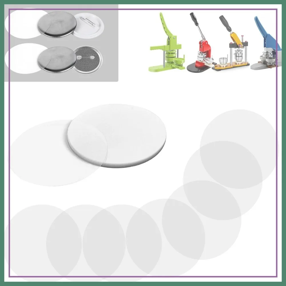 200 Pcs Clear Badge Protective Film 70mm (2.76in) for 2.25 Inch 58mm Button Maker Machine DIY Parts
200 Pcs Clear Badge Protective Film 70mm (2.76in) for 2.25 Inch 58mm Button Maker Machine DIY Parts