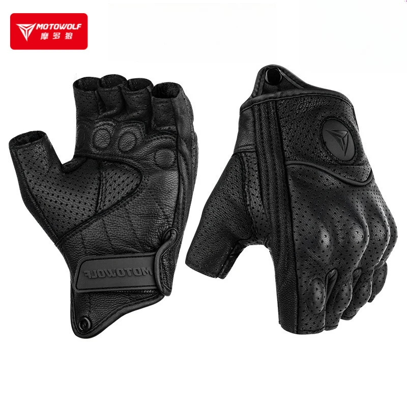 Summer Motorcycle Gloves Fingerless Goatskin Leather Half Finger Gloves Accessories Motocross Gant Moto Guantes Moto Verano
Summer Motorcycle Gloves Fingerless Goatskin Leather Half Finger Gloves Accessories Motocross Gant Moto Guantes Moto Verano