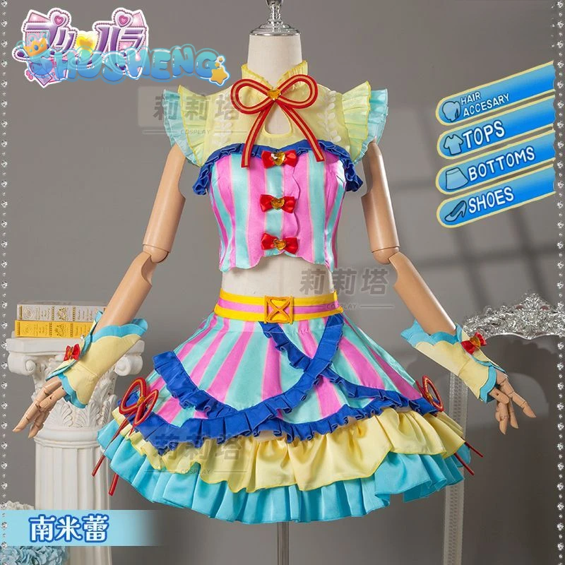Минами Мурей, красивый ритм, косплей, аниме, костюм Pripara, новое милое платье Лолиты, аксессуары, носки, реквизит, вечерние карнавальные униформы
Минами Мурей, красивый ритм, косплей, аниме, костюм Pripara, новое милое платье Лолиты, аксессуары, носки, реквизит, вечерние карнавальные униформы