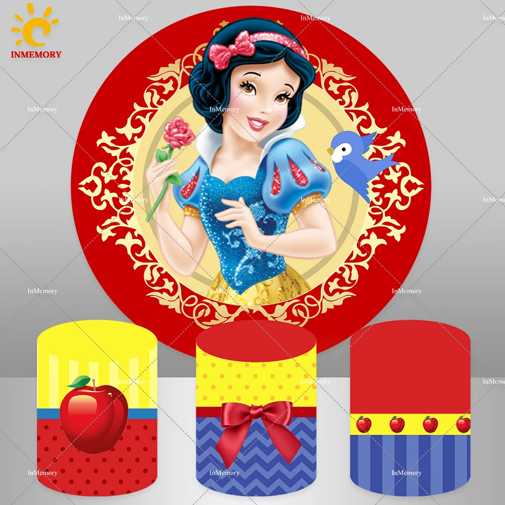 Snow White Princess Girl Circle Round Backdrop for Birthday Background Party Wedding Decoration Children's Decorations
Snow White Princess Girl Circle Round Backdrop for Birthday Background Party Wedding Decoration Children's Decorations