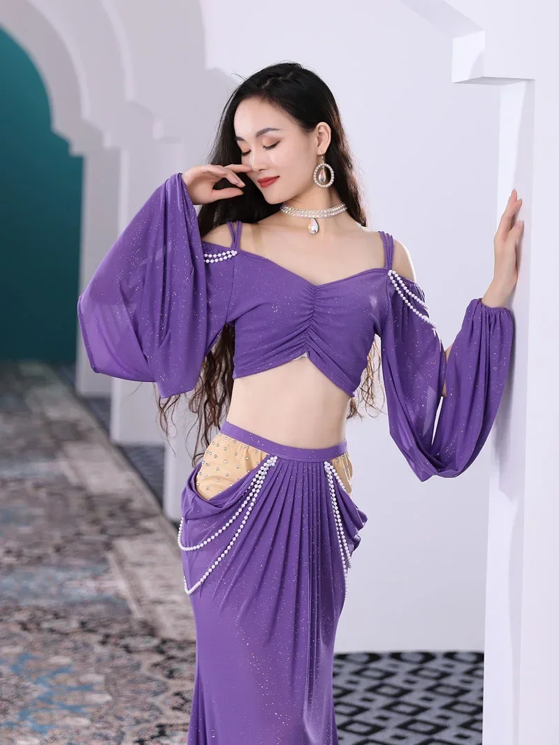 Belly Dance Autumn New Practice Clothes Court Beginner Oriental Dance Long Skirt Women's Practice Set Stage Performance
Belly Dance Autumn New Practice Clothes Court Beginner Oriental Dance Long Skirt Women's Practice Set Stage Performance