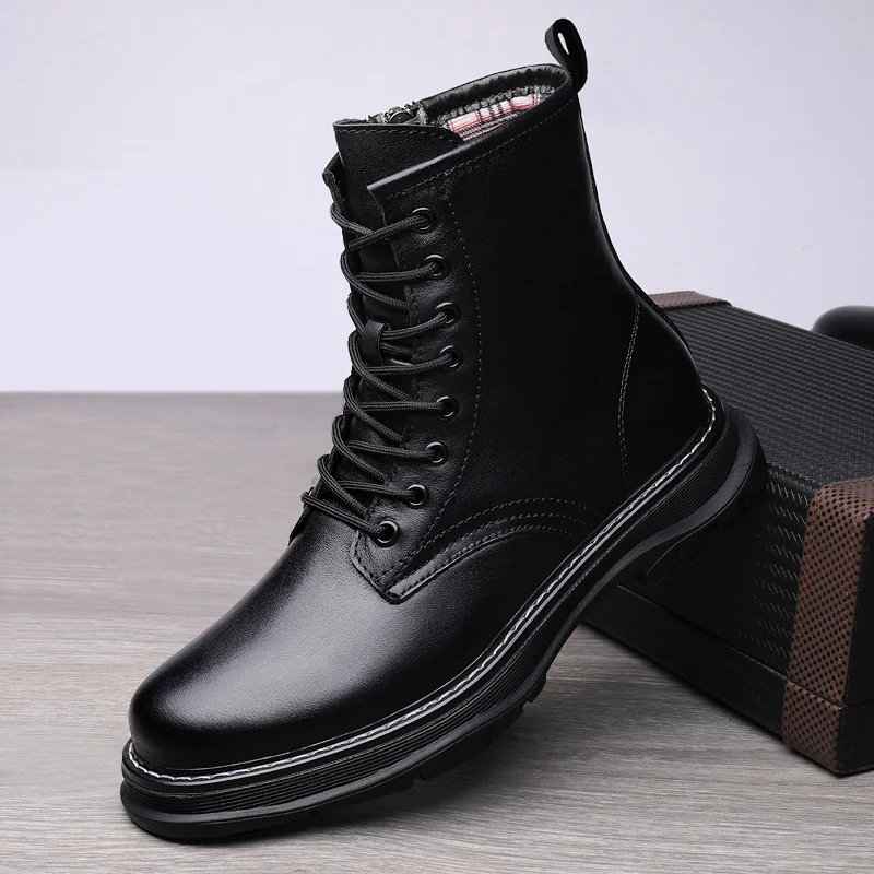 2023 Autumn Winter Thick Base Cloth Mid-Top Boots Men British Trend Boots High-Top Korean Casual Shoes Motorcycle Boots for Men
2023 Autumn Winter Thick Base Cloth Mid-Top Boots Men British Trend Boots High-Top Korean Casual Shoes Motorcycle Boots for Men
