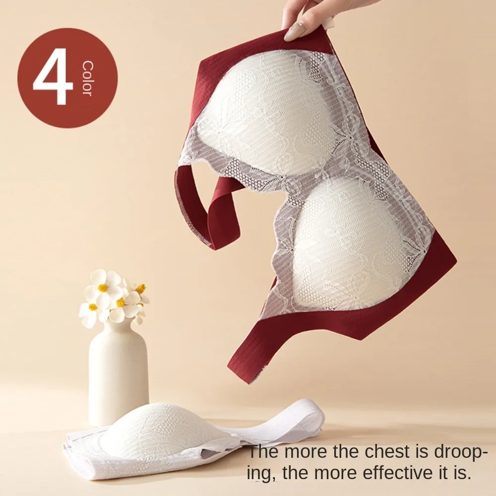 Lace Bowknot Wireless Deep V Bra Close-fitting Anti-sagging Push Up Underwear Gathered Breasts Lingerie Lace Bow Seamless Bras
Lace Bowknot Wireless Deep V Bra Close-fitting Anti-sagging Push Up Underwear Gathered Breasts Lingerie Lace Bow Seamless Bras