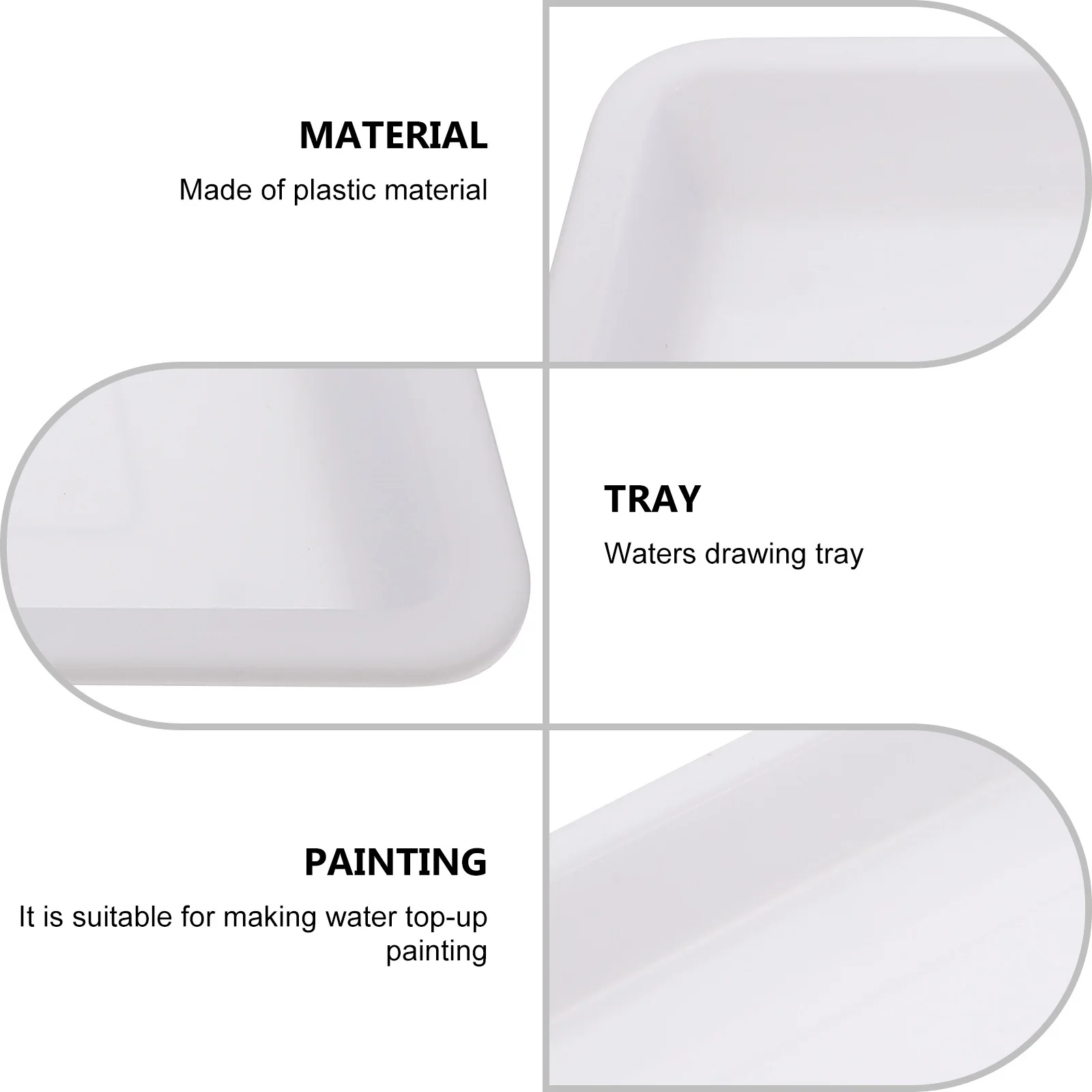 2Pcs Pigment Tray Multi-Purpose Art Drawing Trays High-Quality Plastic Kids Safe Water Painting Plates Color Serving Tools
2Pcs Pigment Tray Multi-Purpose Art Drawing Trays High-Quality Plastic Kids Safe Water Painting Plates Color Serving Tools