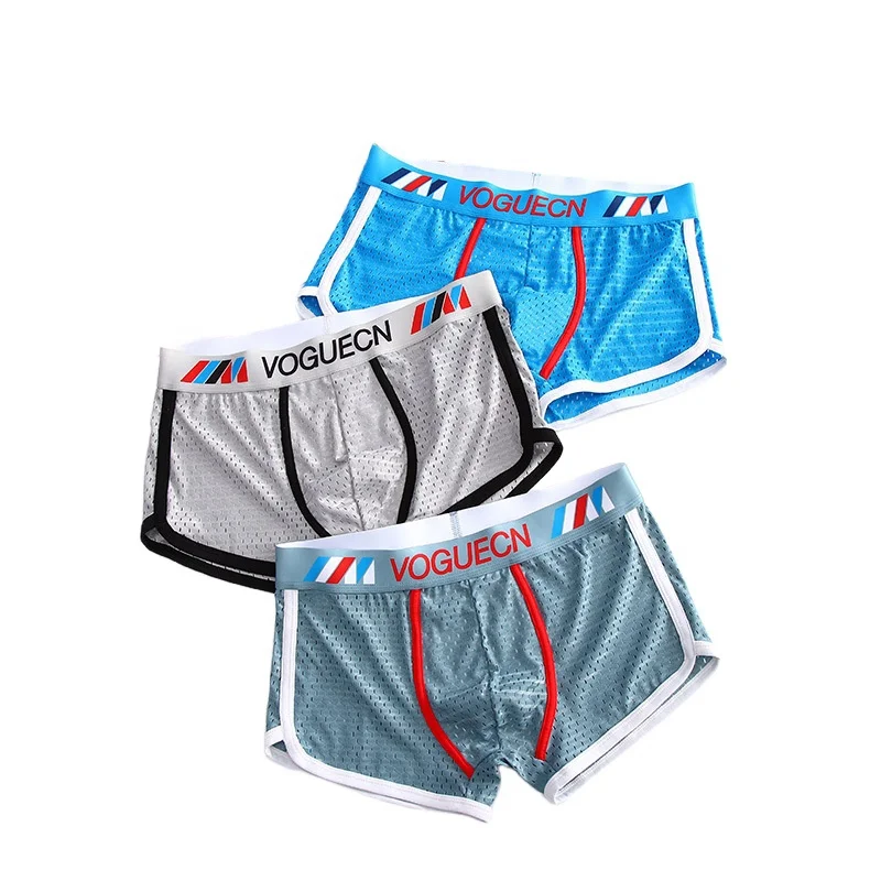 Men's Underwear Summer Ice Silk Mesh Breathable Boxers Sexy Mid Waist Flat Corner Underpants Comfortable Sports Shorts
Men's Underwear Summer Ice Silk Mesh Breathable Boxers Sexy Mid Waist Flat Corner Underpants Comfortable Sports Shorts