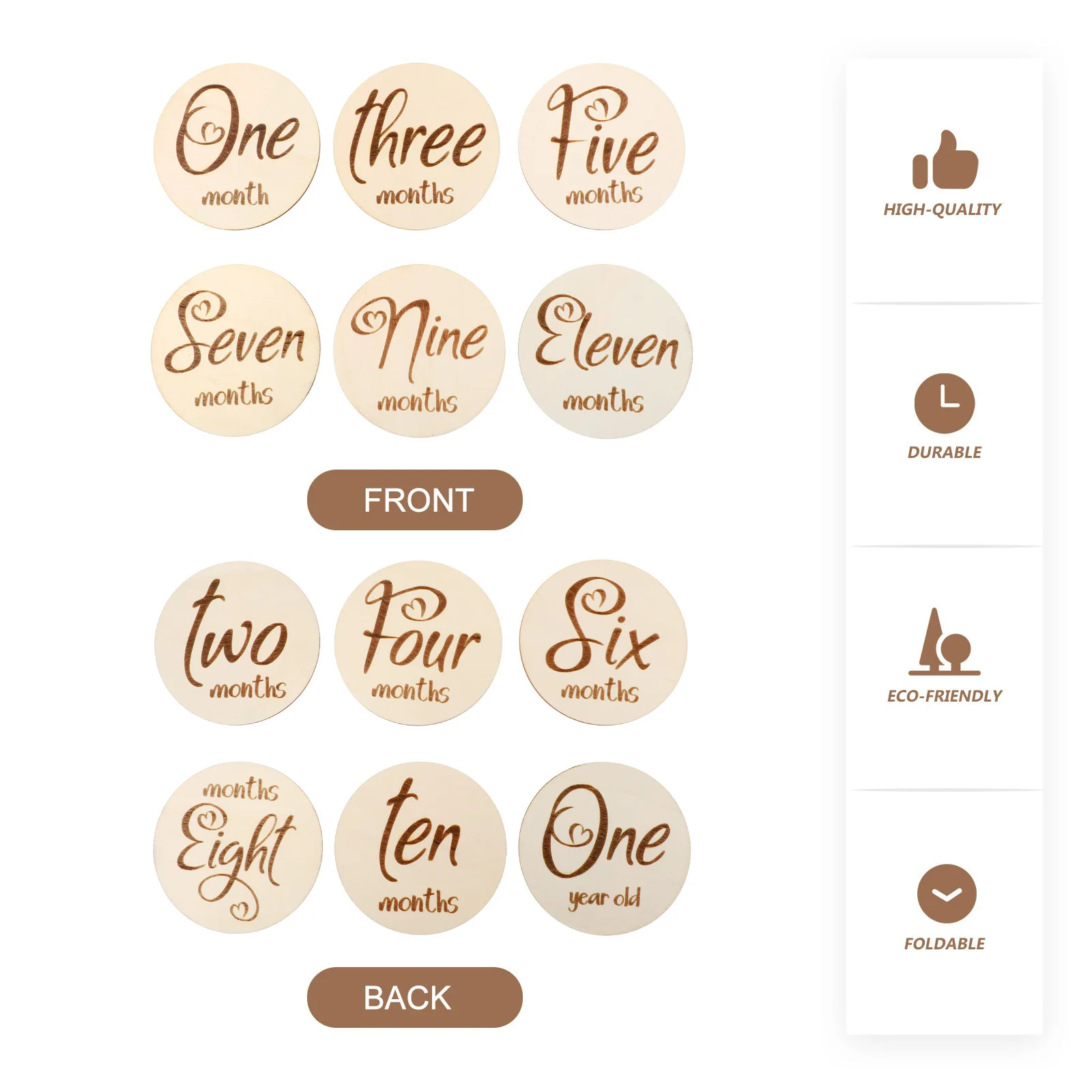 6Pcs Baby Milestone Cards Creative Number Design Infant Monthly Photo Props Reusable Safe Eco-Friendly Baby Growth Cards
6Pcs Baby Milestone Cards Creative Number Design Infant Monthly Photo Props Reusable Safe Eco-Friendly Baby Growth Cards