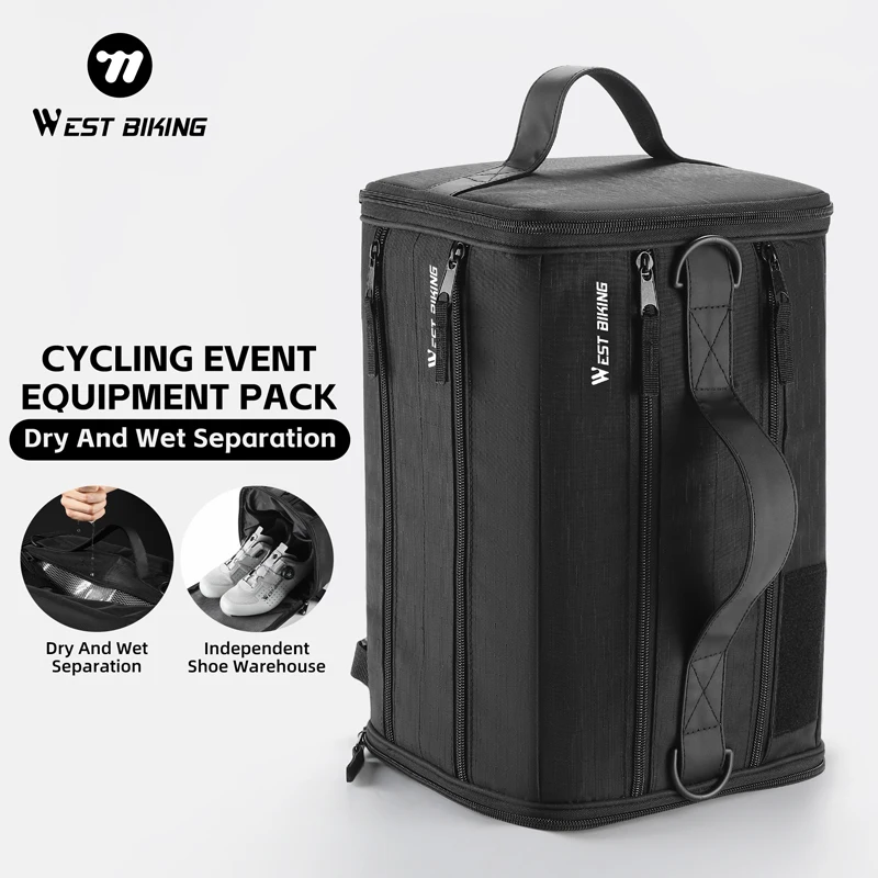 WEST BIKING Cycling Equipment Storage Bag 22L Dry/Wet Separation Handbag Waterproof Bike Bag Shoulder Bag Backpack With Pockets
WEST BIKING Cycling Equipment Storage Bag 22L Dry/Wet Separation Handbag Waterproof Bike Bag Shoulder Bag Backpack With Pockets