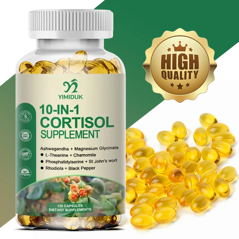 Cortisol Supplements with Magnesium, Ashwagandha, Chamomile, L-Theanine, Phosphatidylserine, for Women Men Relax & Deep Sleep
Cortisol Supplements with Magnesium, Ashwagandha, Chamomile, L-Theanine, Phosphatidylserine, for Women Men Relax & Deep Sleep