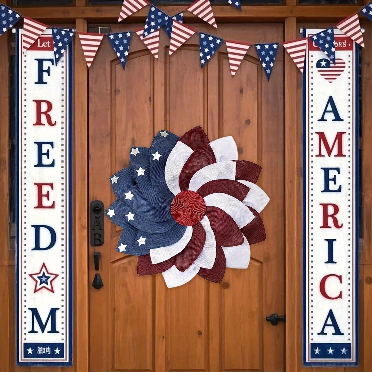 4Th of July Patriotic Wreath for Front Door, Party Decor, Memorial Day Decorations, Red White and Blue Flag Wreath,
4Th of July Patriotic Wreath for Front Door, Party Decor, Memorial Day Decorations, Red White and Blue Flag Wreath,