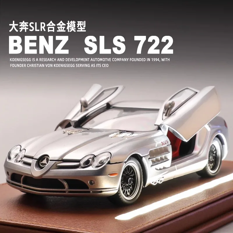 Alloy Mercedes Benz SLR 722 1:24 Scale Car Model With Openable Gull Wing Doors Classic Supercar Model For Collectors And Kids
Alloy Mercedes Benz SLR 722 1:24 Scale Car Model With Openable Gull Wing Doors Classic Supercar Model For Collectors And Kids