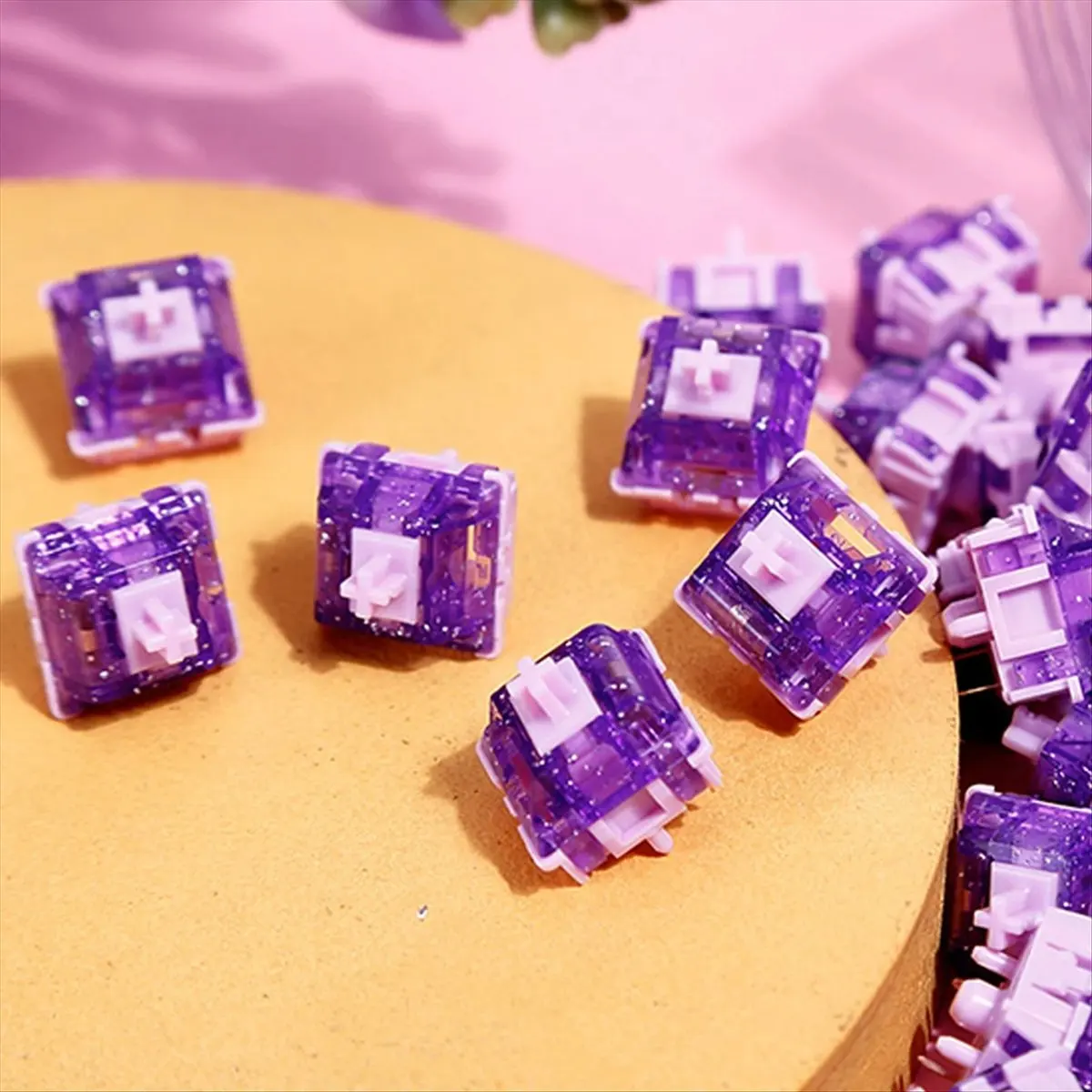 Stable- 70PCS F.S Purple Night Shaft Silky MX Switches 5 Pin Linear Axis for DIY Gaming Mechanical Keyboard
Stable- 70PCS F.S Purple Night Shaft Silky MX Switches 5 Pin Linear Axis for DIY Gaming Mechanical Keyboard