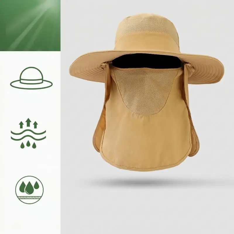 1Pc Fishing Hat for Men & Women, Outdoor UV Sun Protection Wide Brim Hat with Face Cover & Neck Flap
1Pc Fishing Hat for Men & Women, Outdoor UV Sun Protection Wide Brim Hat with Face Cover & Neck Flap