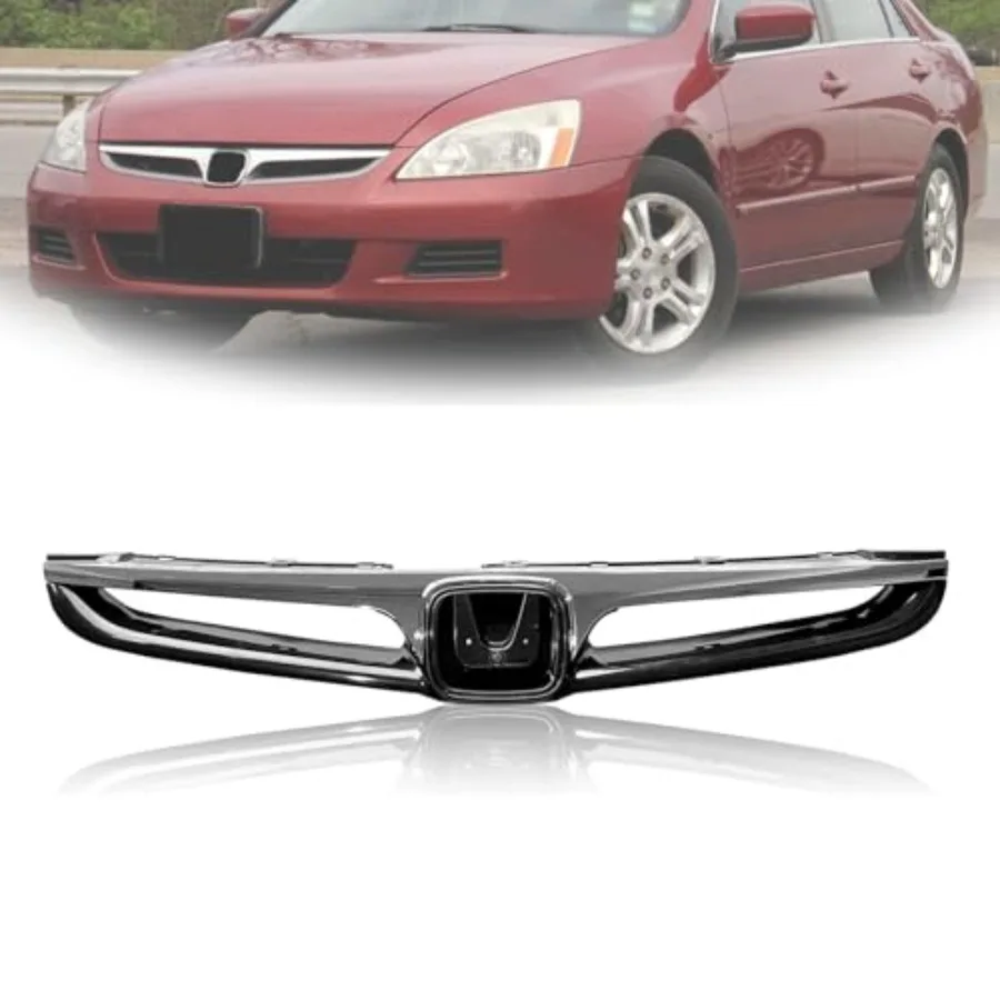 Решетка переднего бампера для Accord Sedan 4-дверный седан 2006-2007, хромированная отделка, HO1200179, HO1210118, 71121SDAA10ZA
Решетка переднего бампера для Accord Sedan 4-дверный седан 2006-2007, хромированная отделка, HO1200179, HO1210118, 71121SDAA10ZA